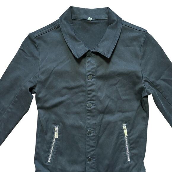 DL 1961 x Jessica Alba No. 7 Jumpsuit in Scorpion Black SZ XS - Picture 6 of 15